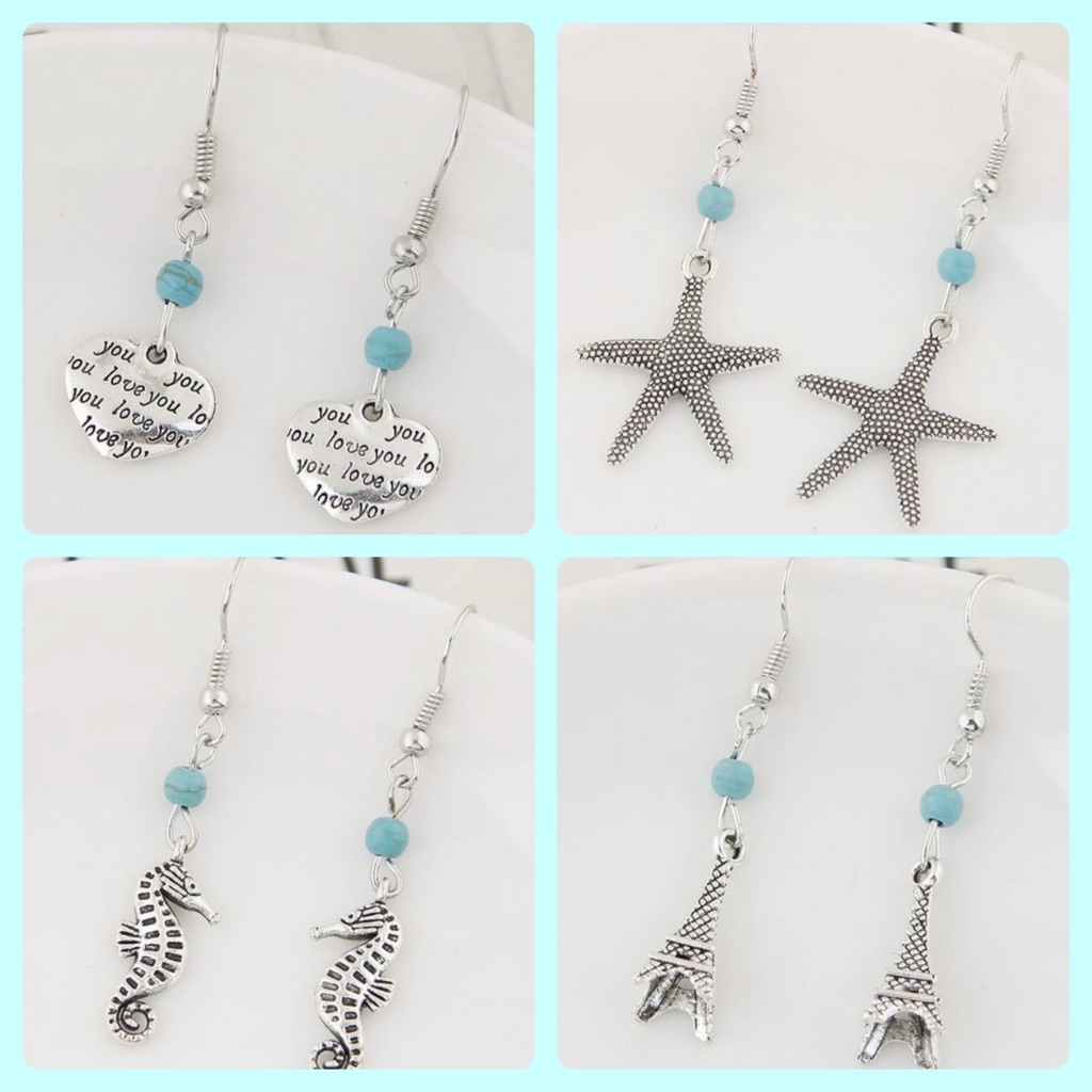 Nwt Bundle Of 4 Drop Earrings